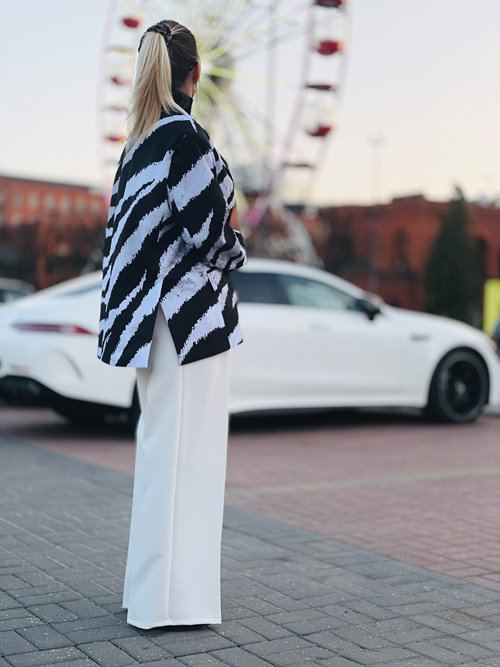 Marynarka oversize Viena zebra