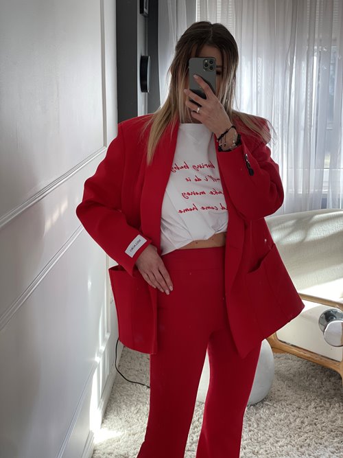 T-shirt Parole biały