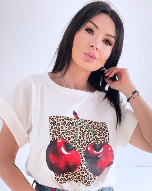 T-shirt Cherries panterka