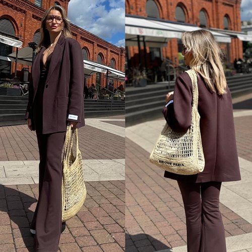 Marynarka oversize Millo czekolada