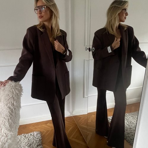 Marynarka oversize Millo czekolada