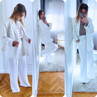 Marynarka oversize Viena wanilia