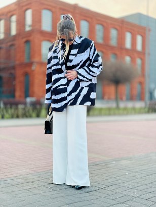 Marynarka oversize Viena zebra